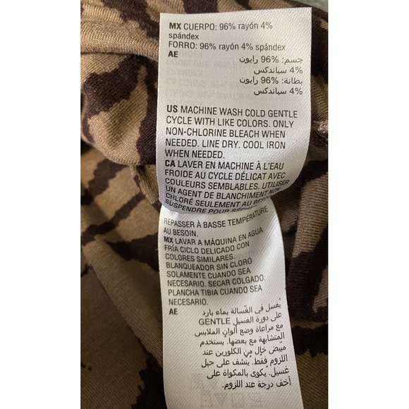 Bar lll Women's Long Sleeve Animal Print Jersey Top Size OX - Picture 8 of 11